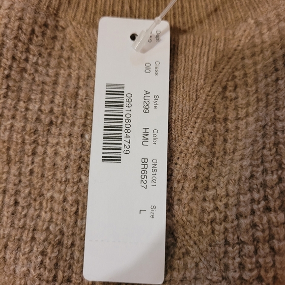 J. Crew Knit Tan Wool Blend Pullover Sweater Size L - Picture 2 of 9